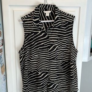 H & M Sleeveless Tunic Size 12